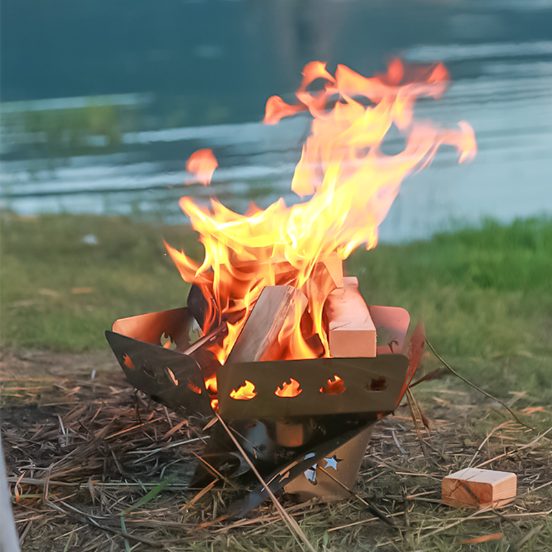 Folding Five-corner Heating&barbecue Fire Pit