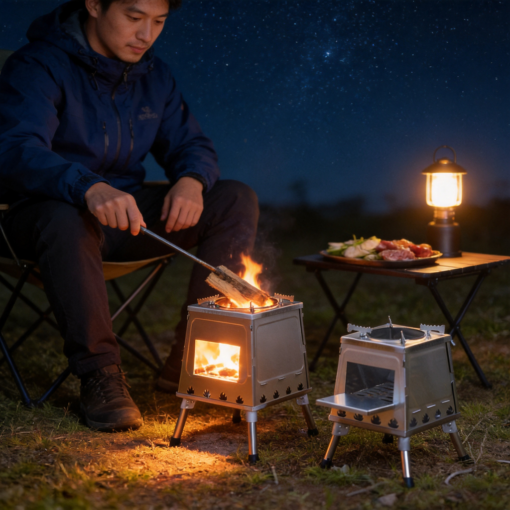 Large Folding Tower Stove