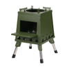 300L Green Large Folding Wood Stove