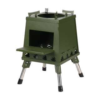 300L Green Large Folding Wood Stove