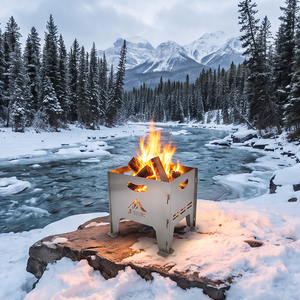 Folding Four-corner Fire Pit