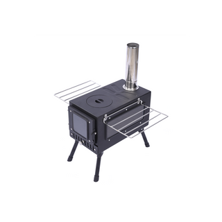 Z360H Black Small Single-Sided Window 360 Tent Stove