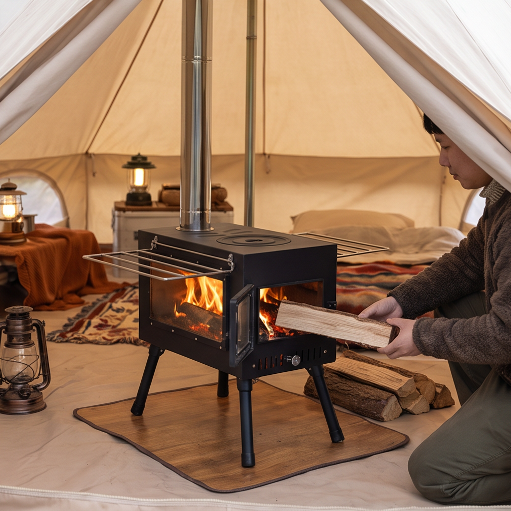 Carbon Steel Single-sided Window Grilles 460 Tent Stove