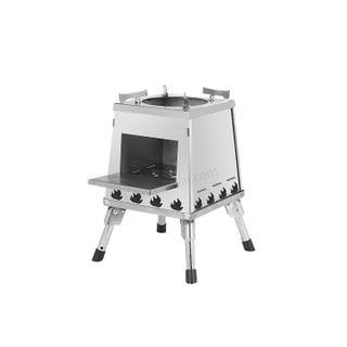 300B Silver Large Folding Wood Stove