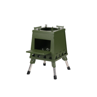 200L Green Small Folding Wood Stove