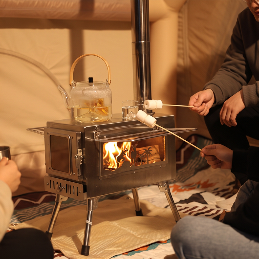 Single-sided Window Grilles 360 Tent Stove