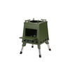 300L Green Large Folding Wood Stove