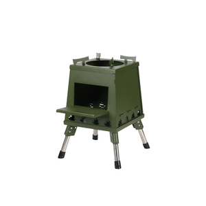 300L Green Large Folding Wood Stove