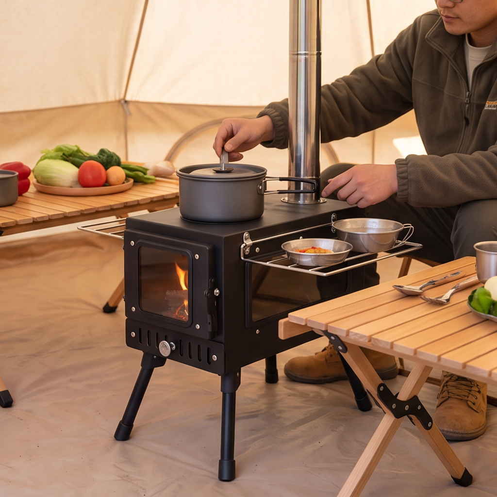 Single-sided Window 360 Tent Stove
